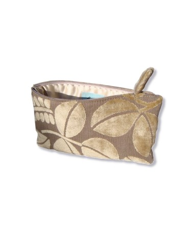 Bag in Bag, Necessaire Samtblätter beige Vorderseite