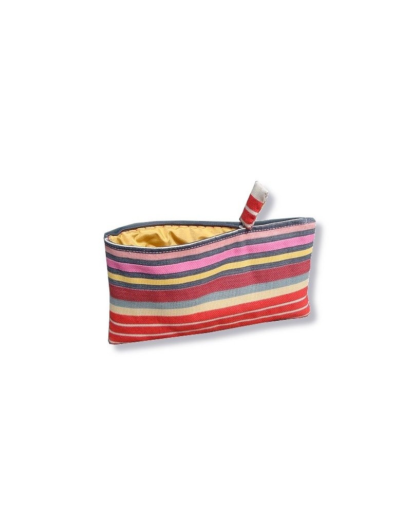 Bag in Bag, Necessaire Bunt gestreift rot Vorderseite