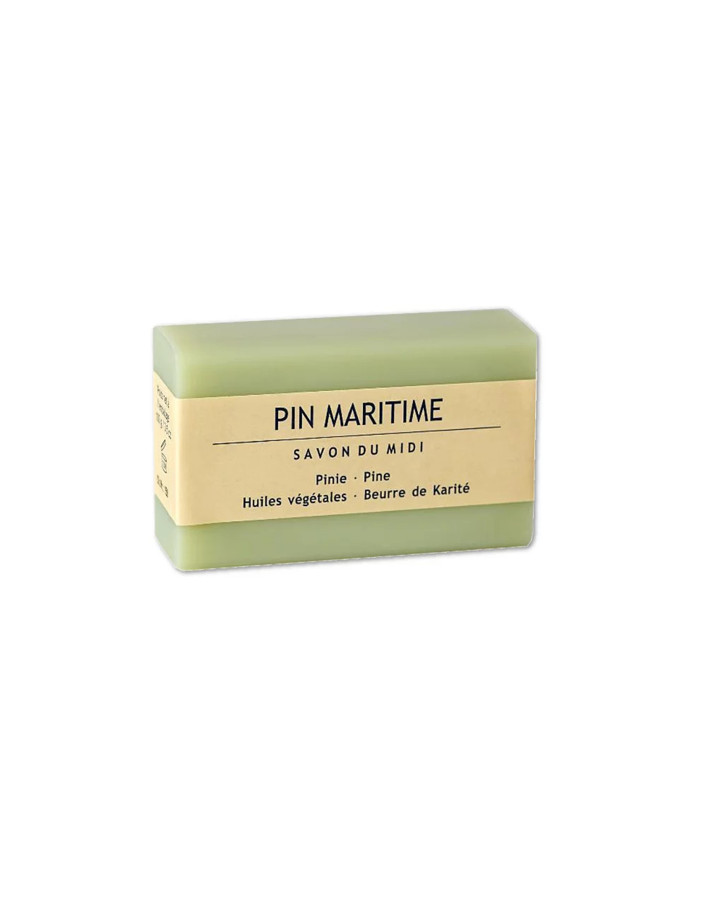 Bio-Seife Hand- & Duschseife mit Karité-Butter vegan - Pin Maritime - mit Verpackung