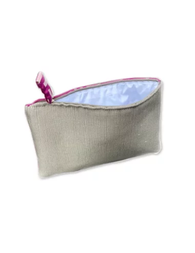 Bag in Bag, Necessaire geomettisch fuchsia Rückseite