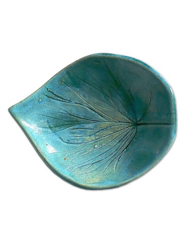 Schmuckschale Ton Oval - Azur Bronze oben