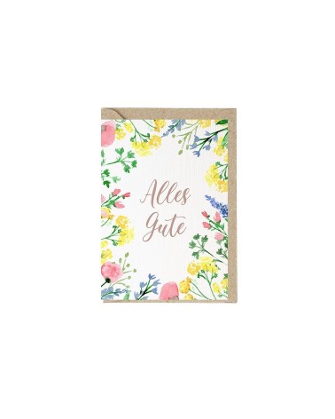 Glückwunsch- & Grusskarte - Alles Gute