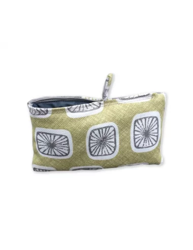 Bag in Bag, Necessaire Sonne im Quadrat pistache Vorderseite