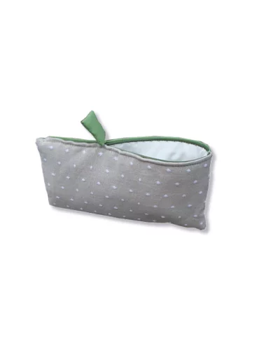 Bag in Bag, Necessaire Bandeau dentelle grün Rückseite