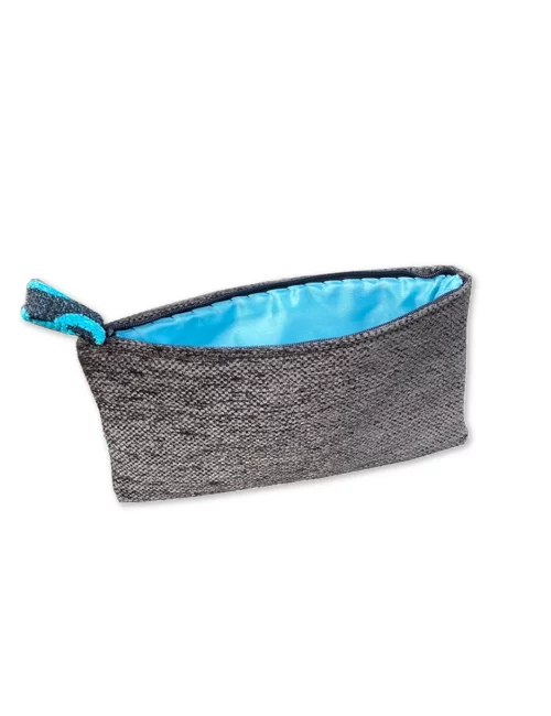 Bag in Bag, Necessaire - Kreise türkis schwarz 29cm x 16cm Rückseite