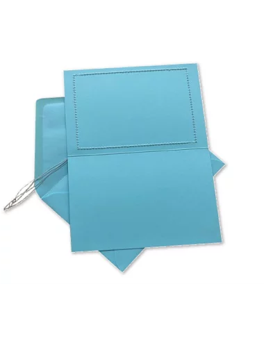 Glückwunsch- & Gruss Karte genäht - Tanz Meitli tanz! Rückseite