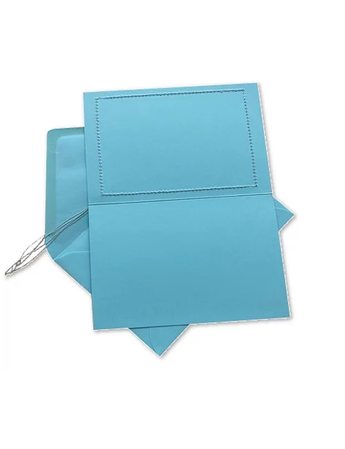 Glückwunsch- & Gruss Karte genäht - Tanz Meitli tanz! Rückseite