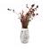 Vase aus Gips - kleine Blumenvase & Dekorvase 'Linien' marmoriert