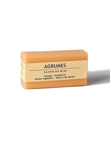 Bio-Seife mit Karité-Butter - Agrumes - mit Verpackung