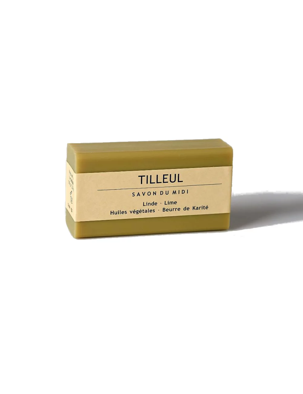 Bio-Seife mit Karité-Butter vegan - Lindeblüte - mit Verpackung