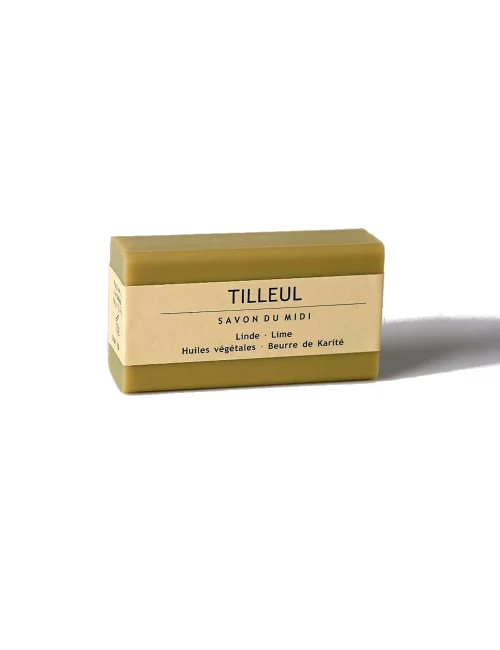 Bio-Seife mit Karité-Butter vegan - Lindeblüte - mit Verpackung