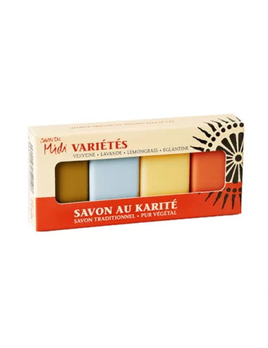 Set Miniseife Variétés Hand- & Duschseife mit Karité-Butter - Bio-Seife vegan