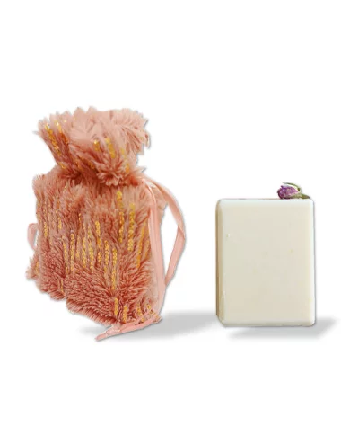 Geschenkset Weihnachten Naturseife & Säckli - Pink mit Seife und Säckli