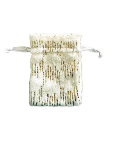 Geschenkset Weihnachten Naturseife & Säckli - Gold - Illustration von vorne