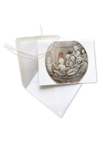 Glückwunsch- & Gruss Karte genäht - Frauen Session - Vorderseite