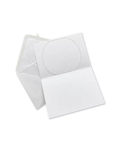 Glückwunsch- & Gruss Karte genäht - Frauen Session - Rückseite