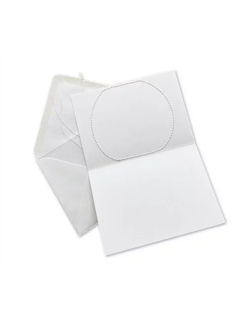 Glückwunsch- & Gruss Karte genäht - Frauen Session - Rückseite