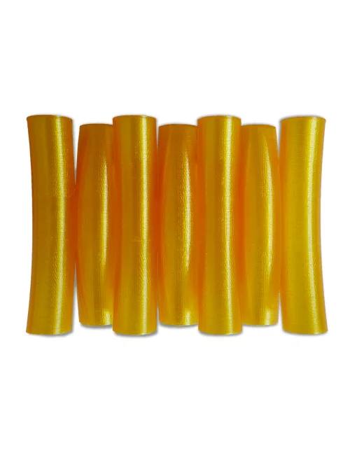 Seifenschale aus Kunststoff - Noodles in gelb ohne Seifen illustriert