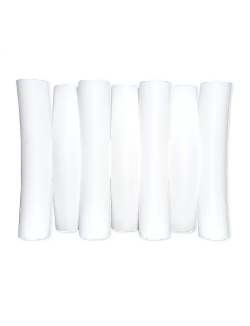 Seifenschale aus Kunststoff - Noodles in weiss ohne Seifen illustriert