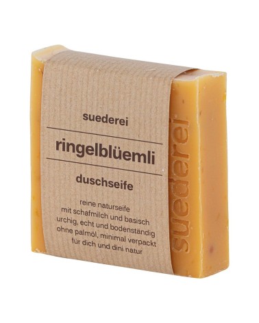 Entspannerli Miniseife Duschseife mit Melisse - Naturseife vegan, seitlich