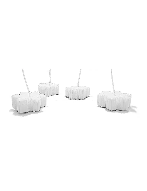 Olivenwachs-Kerze Schneeflocke - kleine