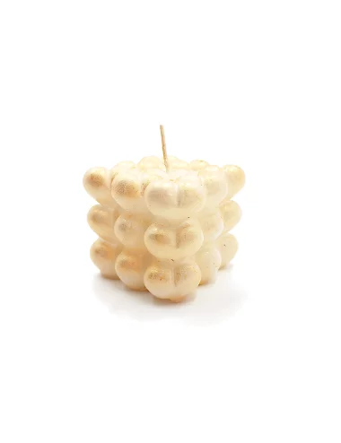  leicht goldene Nachhaltig-Kerze & Dekor-Kerze - Bild 1