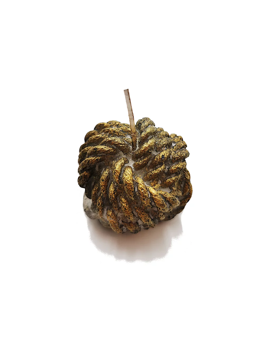  gold-schwarze Nachhaltig-Kerze & Dekor-Kerze