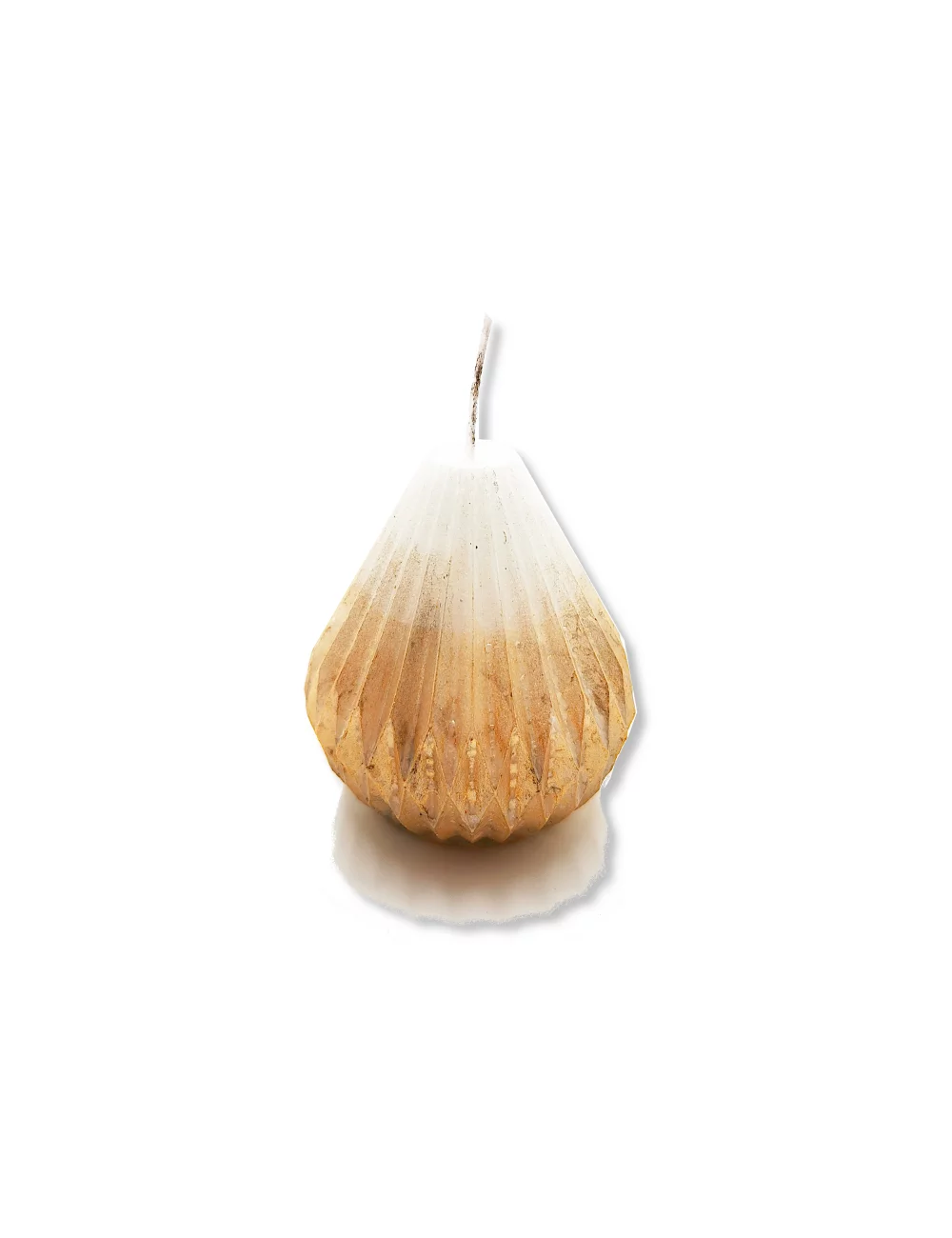 Olivenwachs-Kerze Birne - goldige Nachhaltig-Kerze & Dekor-Kerze - Bild 1
