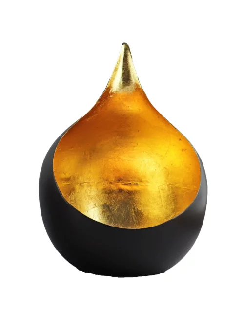 Teelicht & Goldlicht - Teelichschale Bola bronze-gold 15 cm