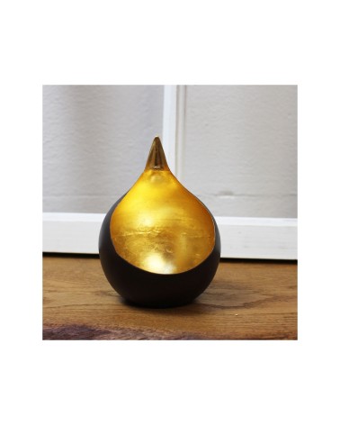 Teelicht & Goldlicht - Teelichschale Bola bronze-gold 15 cm illlustriert im Raum