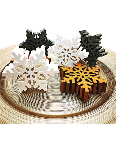 Schneeflocke 3D / 2 cm dick als Dekor