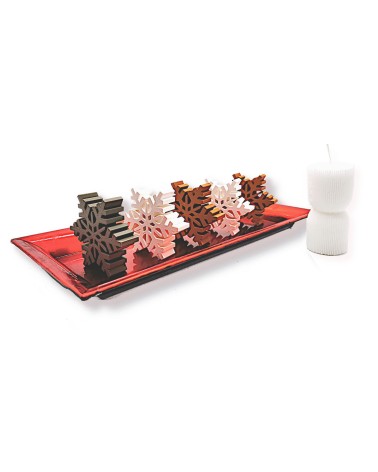  Hinsteller & Untersetzer auf Teller nahe aufgenommen