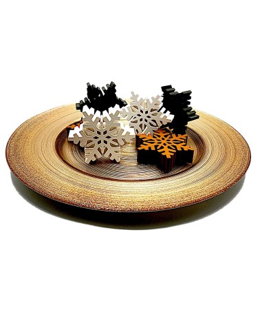 Schneeflocke 3D / 2 cm dick als Dekor