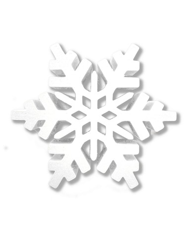 Schneeflocke 3D / 2 cm dick als Dekor