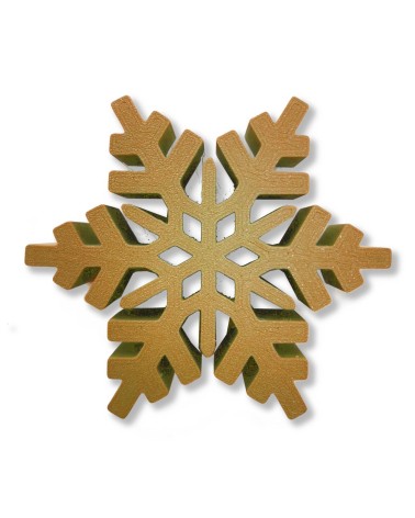 Schneeflocke 3D / 2 cm dick als Dekor