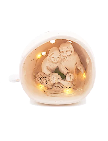 Krippe, Kugel Ton | Weihnachtskrippe, Weihnachten, Dekoration | Schweiz - Maria, Josef & Kind