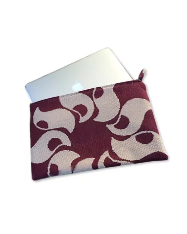 Tablet Bag für MacBook Air rot Blume Vorderseite