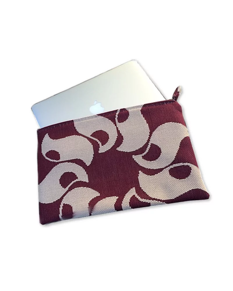 Tablet Bag für MacBook Air rot Blume Vorderseite