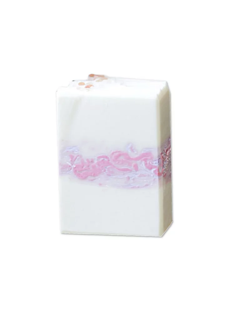 Stehlampe aus Alpthaler Holz mit Rückwand und LED-Leuchte - eingeschaltet