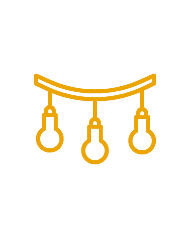 Lichterkette für Krippe Kugel klein - nur als Zubehör bestellbar