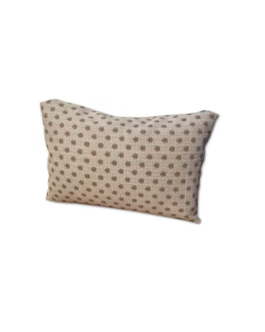 Überzug & Kissen Baumwolle - Blumenmuster auf meliertem Ecru 30 x 50