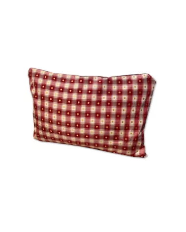 Edel Überzug & Kissen Baumwolle - Carré rot-weiss-gelb 30 x 50