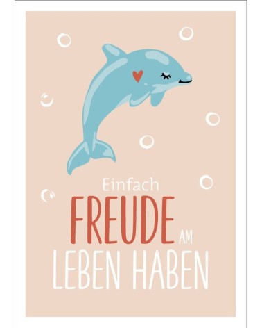 Postkarte & Spruchkarte "Freude"