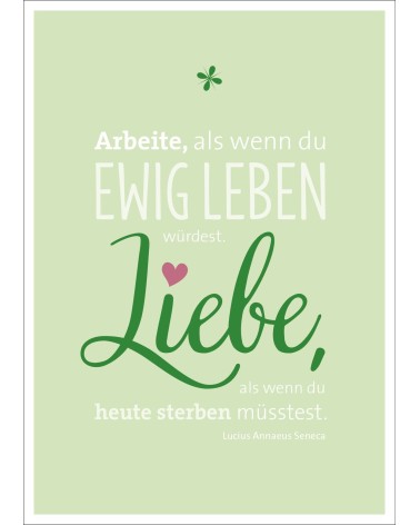 Postkarte & Spruchkarte "Arbeiten"
