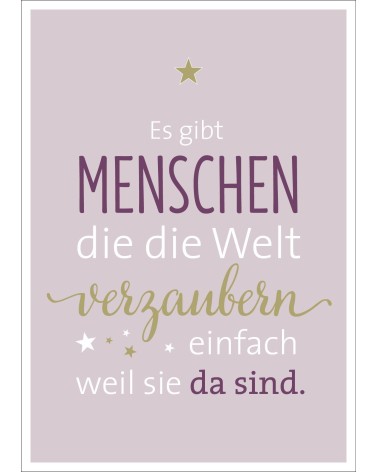 Postkarte & Spruchkarte "Menschen"