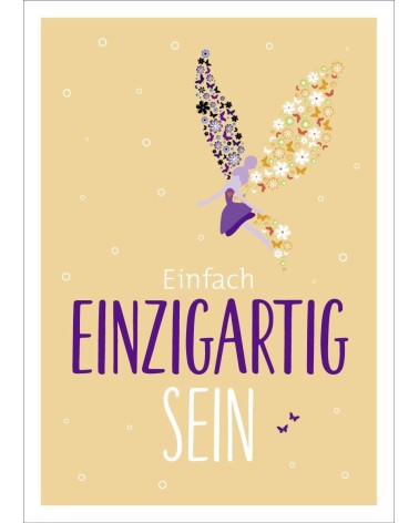 Postkarte & Spruchkarte "Einzigartig"